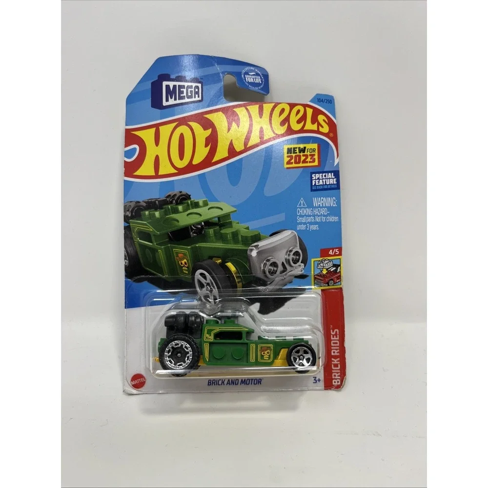 Hot Wheels Brick‎ And Motor Green #104 - 2023 Brick Rides